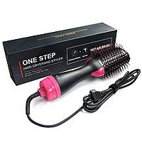 Фен щетка расчёска для укладки волос стайлер 3 в 1 One Step Hair Dryer and Styler