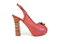 Женские натуральные кожаные босоножки на высоком каблуке платформе стильные модные модельные Kordel 4506 2023