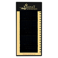 Вії для нарощування чорні Barhat Lashes Поодинокі Barhat Silk (18 ліній) З 0.10 14 мм
