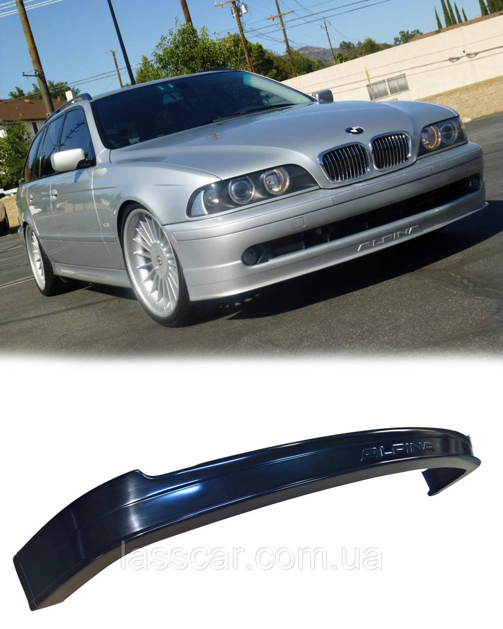 Губа, накладка переднього бампера стиль ALPINA (ретайлінг) на BMW E39