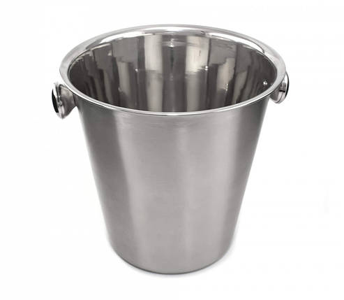 Відро для охолодження вина (модель К) економ 4.5л Кулер для вина Охолоджувач пляшок Відерце для льоду нержавіюча сталь, фото 1
