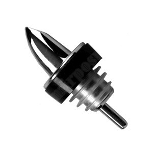 Гейзер із бічним накриттям хромований 75х35 мм пластиковий