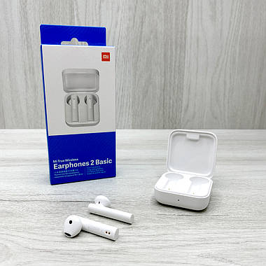 Бездротові навушники XIAOMI MI TRUE WIRELESS EARPHONES 2 BASIC (білі), фото 2