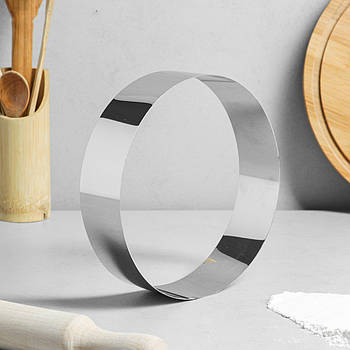 Форма для випічки і викладки "Коло" h=4 см, d=14 см, товщина 0,5 мм