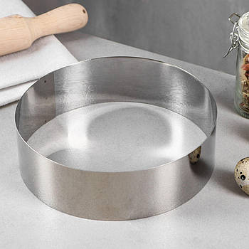 Форма для випічки і викладки "Коло" h=4 см, d=16 см, товщина 0,5 мм