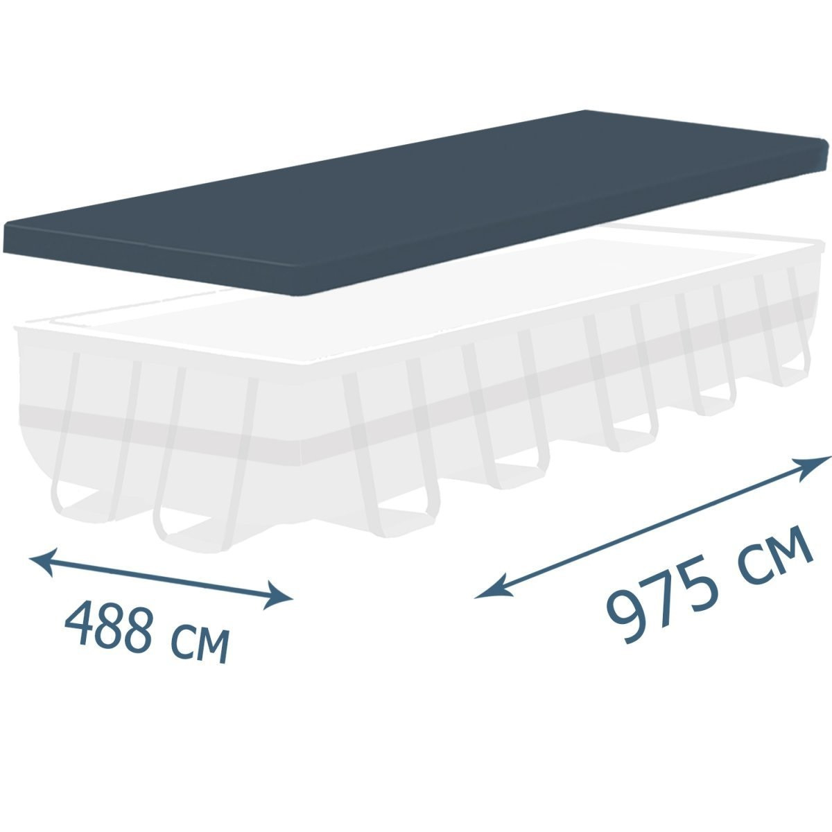 Тент для каркасного круглого басейну Intex 28030 (58406) (305 див.), фото 1