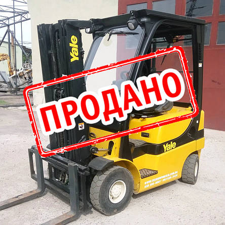 Дизельний вилковий навантажувач 2 тонни Yale GDP20SVX б/у, фото 2