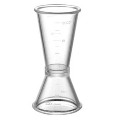 Джіггер полікарбонат 10/20 мл професійні барні аксесуари та обладнання, фото 1