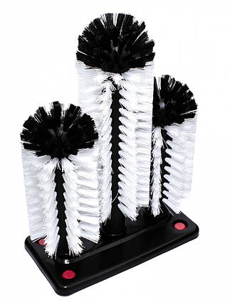 Комерційний йорж для миття склянок потрійний 185×85×255 мм у коробці 12 шт, фото 1