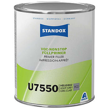Акриловий грунт-наповнювач Standox VOC Nonstop Primer Filler U7550 1 л світло-сірий