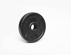 Металевий млинець (диск) RN-Sport 1,25 кг для гантелі (штанги) під гриф Ø25 мм