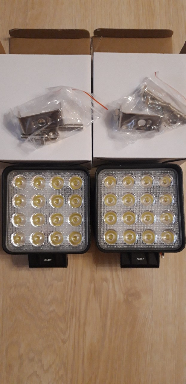 Світлодіодні фари 48W Додаткова фара світлодіодна 48 Вт, 16 діодів Робочий світло Flood, фото 1