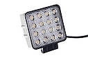 Світлодіодні фари 48W Додаткова фара світлодіодна 48 Вт, 16 діодів Робочий світло Flood, фото 4
