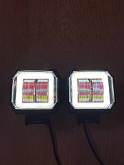 Найяскравіші LED фари 20 W світлодіодні Лэд не сліплять зустрічних СТГ Квадратні