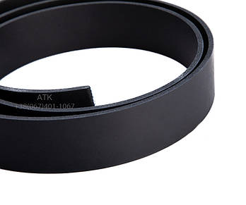 Ремінна смуга чепрак Чорний 125-139 см, 35 мм