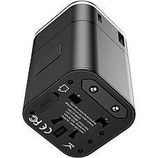 Універсальний зарядний пристрій (зарядка) для телефону Baseus Removable 2in1 Чорний (TZPPS-01), фото 3