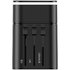 Універсальний зарядний пристрій (зарядка) для телефону Baseus Removable 2in1 Чорний (TZPPS-01), фото 5
