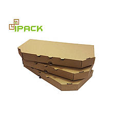 Коробка для піци кальцоне бура 340х170х35 мм
