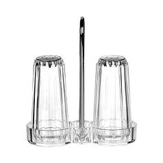 Набір для спецій 3 предмети 12*5*12 см Набір сільничка та перечниця Сільнички пластикові Ємність для спецій