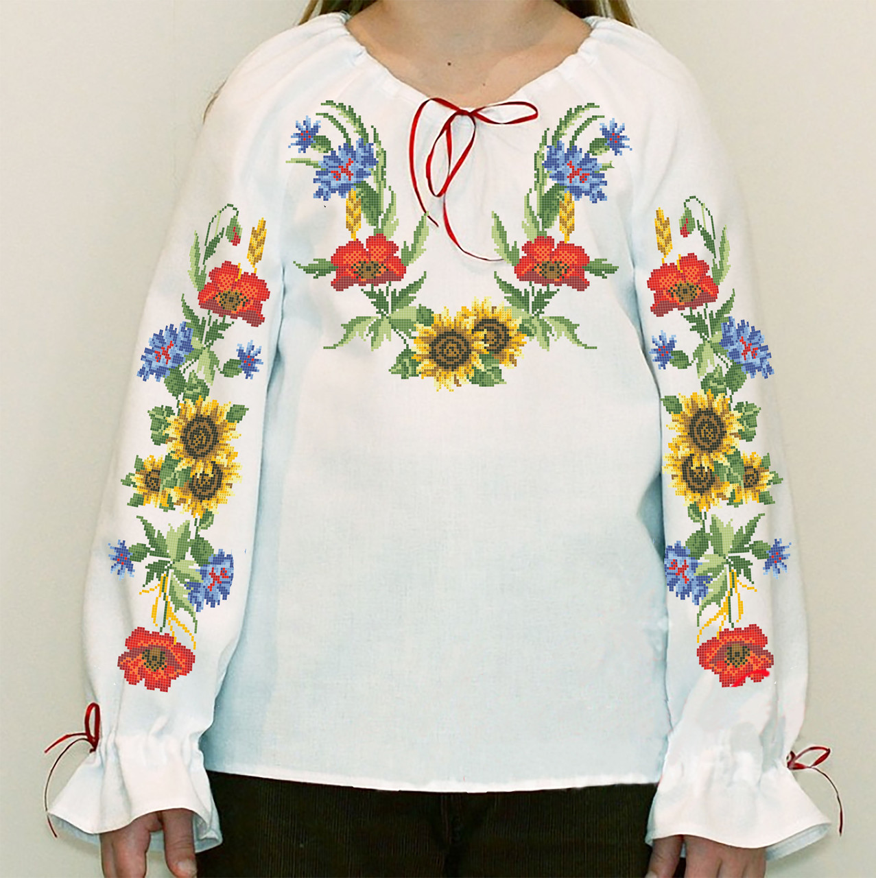 Заготовка вишиванки для дівчинки №034, фото 1