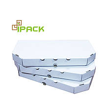 Коробка для піци кальцоне біла  340х170х35 мм