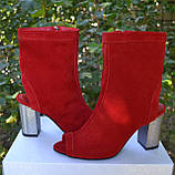 Черевики літні на високих підборах, фото 4