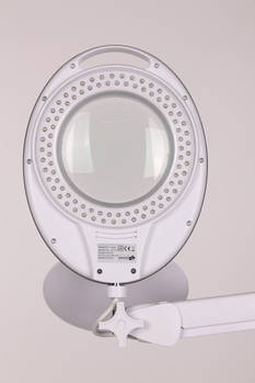 Лампа-лупа настольная 6027 LED 3D (3 диоптрии) белая