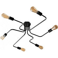 Светильник Паук потолочный на шесть ламп NL 10084/6 MSK Electric чёрный