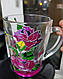 Чашка з вітражним розписом ручної роботи 430 мл "Колібрі", фото 4