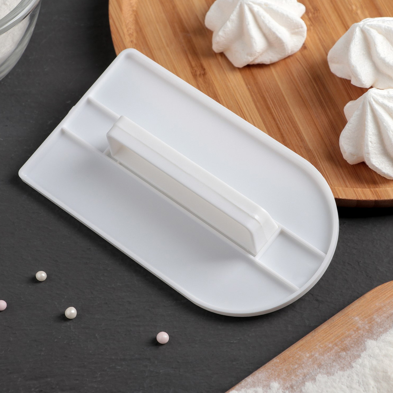 Праска для мастики, шпатель для мастики, 14,5х8 см, фото 1