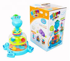 Дитяча дзиґа Бегемот SL83059 з кульками