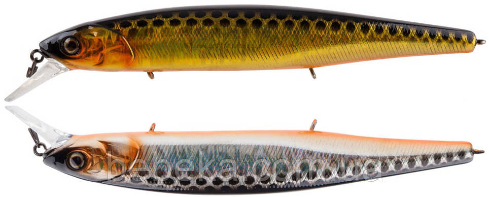 Воблер Jackall MagSquad 128SP 128mm 21.0 HL Gold & Silver Black (1699.22.04)