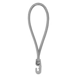 Петля еластична 25см з гачком PVC BUNGEE CORD HOOK, 
BCH3-0425GY-E