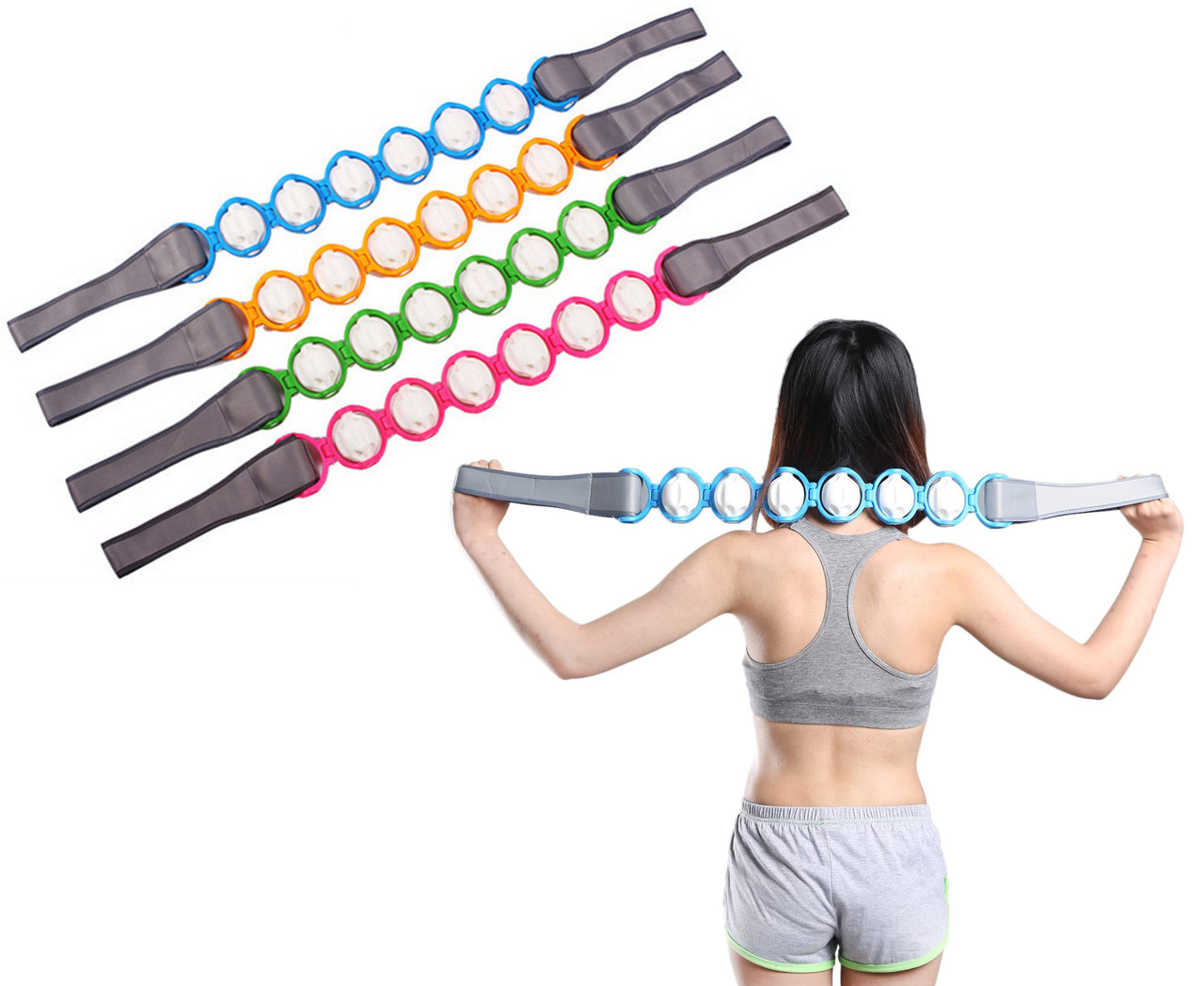 Роликовий масажер для всього тіла Massage Rope (різні кольори) (14709)