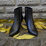 Шкіряні черевики ADAMS на шпильці, фото 2