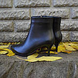 Шкіряні черевики ADAMS на шпильці, фото 3