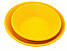 Блюдо кругле з меламіну 29,7×7,2 см жовте, фото 3