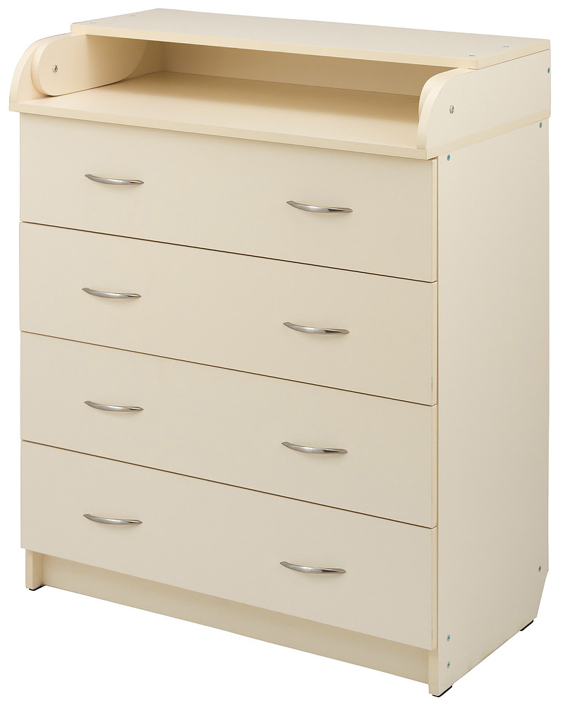 Пеленальний комод Babyroom Комод 4 тел. Big 102x80x50 ваніль
