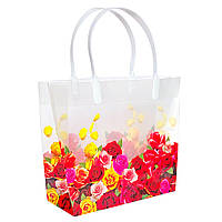 Флористическая сумка 17 см пластиковая для цветочных композиций