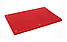 Дошка обробна HDPE з жолобом 600×400×18 мм 6 протиковзких ніжок червона, фото 2