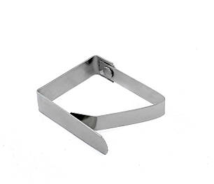 Комплект з 4х затискачів для скатертини кріплення кліпси для скатертини нержавіюча сталь тримач скатертини, фото 2