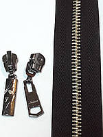 Собачка Бігунок для замка блискавки. "Метал" №5, 2 штуки