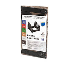 Підставка під 6 обробних дощок товщиною до 25 мм. 316×230×170 мм чорна, фото 2