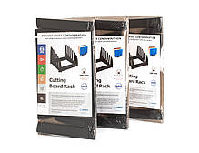 Підставка під 6 обробних дощок товщиною до 25 мм. 316×230×170 мм чорна, фото 5