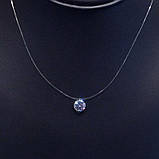 Кулон камінчиків на волосіні підвіска невидима кулон циркон Xuping Jewelry, фото 3