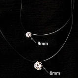 Кулон камінчиків на волосіні підвіска невидима кулон циркон Xuping Jewelry, фото 6