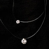 Кулон камінчиків на волосіні підвіска невидима кулон циркон Xuping Jewelry, фото 9