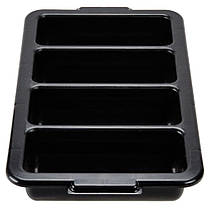 Пластикові лотки для столових приладів Органайзер для столових Підставки для столових приладів чорний, фото 4