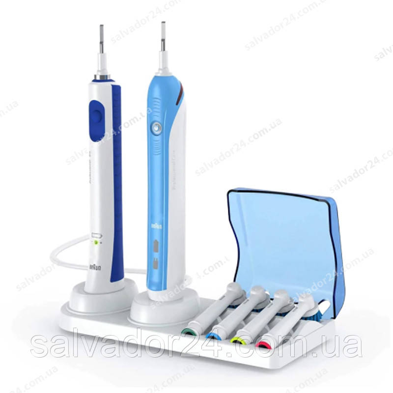 Підставка для зубної щітки та чотири насадок Oral-B