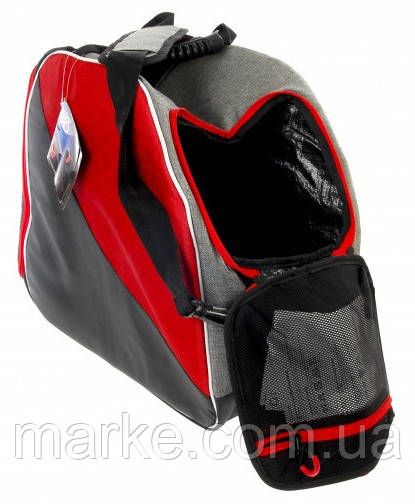 Лыжная сумка для ботинок и шлема Crivit PRO Ski-Tasche серая с красным - фото 3 - id-p1354742254